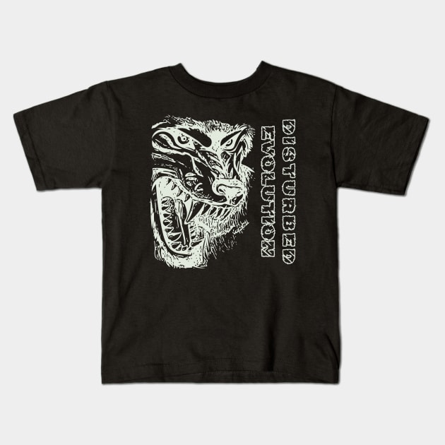 Disturbed Evolution Kids T-Shirt by Animals Project